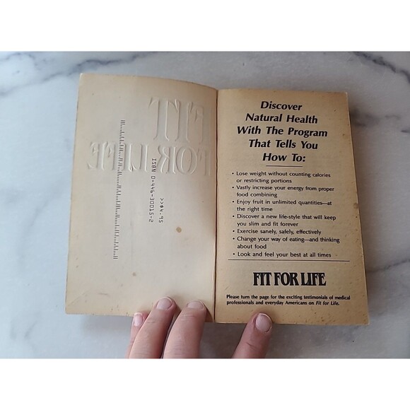 Fit For Life By Harvey And Marilyn Diamond Paperback - Picture 2 of 10